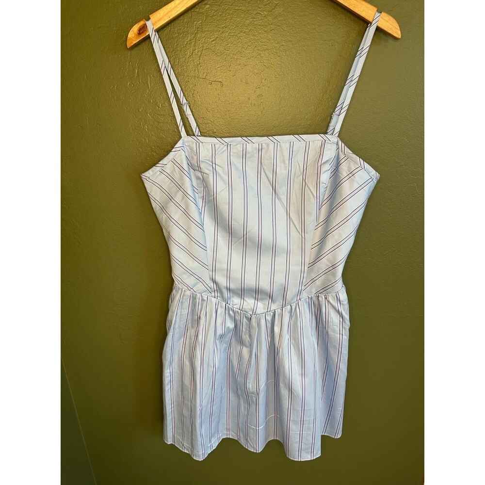 NWT French Connection lightweight ballerina mini dress large coastal pockets